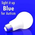 thumbnail image 4 of AmeriLuck Colored A19 LED Light Bulb, Deep Cobalt Blue with Black Light Effect, 7W (60W Equivalent), E26 Medium Scew Base, Waterproof for Outdoor Use, 4 of 7