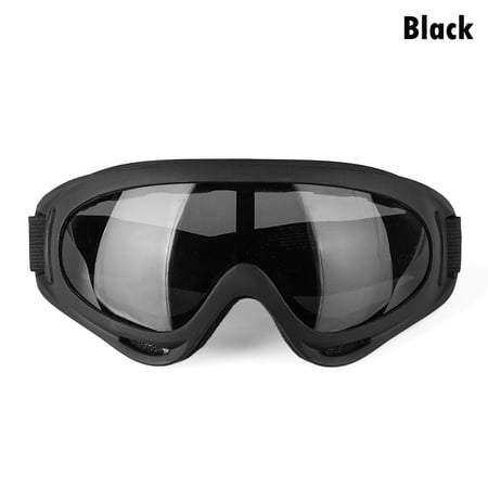 New Snowboard Moto Cycling Dustproof Ski Goggles Winter Windproof Lens Frame Eyewear Glasses BLACK