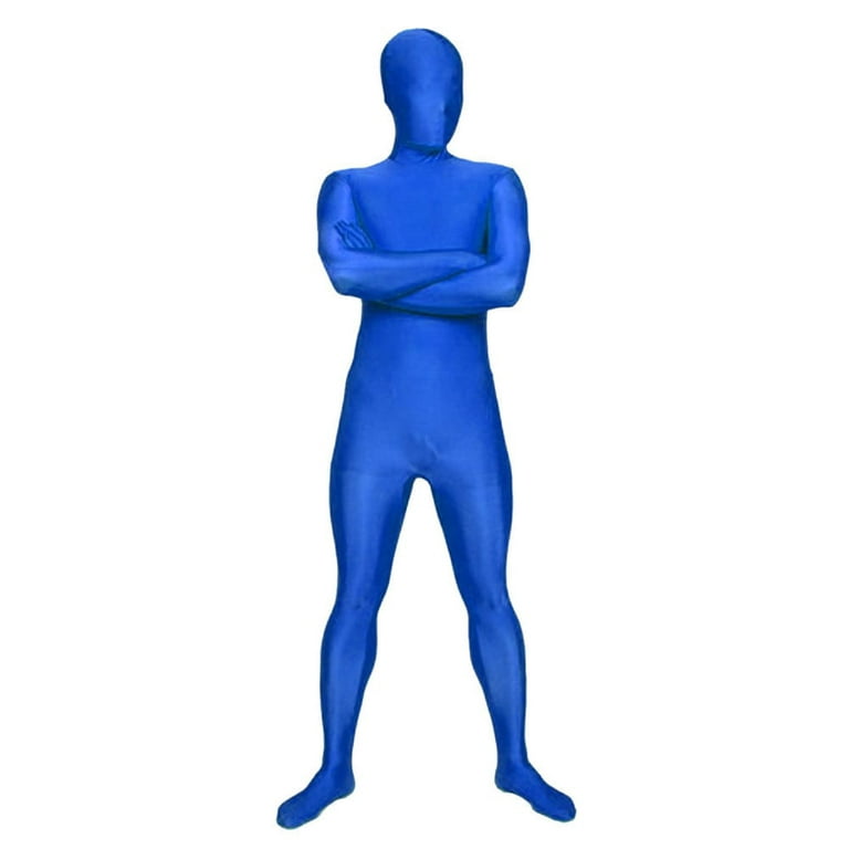 SecondSkin Full Body Spandex/Lycra Suit (S, Blue) 