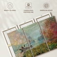 thumbnail image 6 of Elephant Stock The Studio Boat On The Seine Wall Art - Horizontal Multi Panel Canvas - Living Room Wall Decor - Nature Multi Panel - Gray And Green Decor By Claude Monet - 33" x 20", 6 of 8