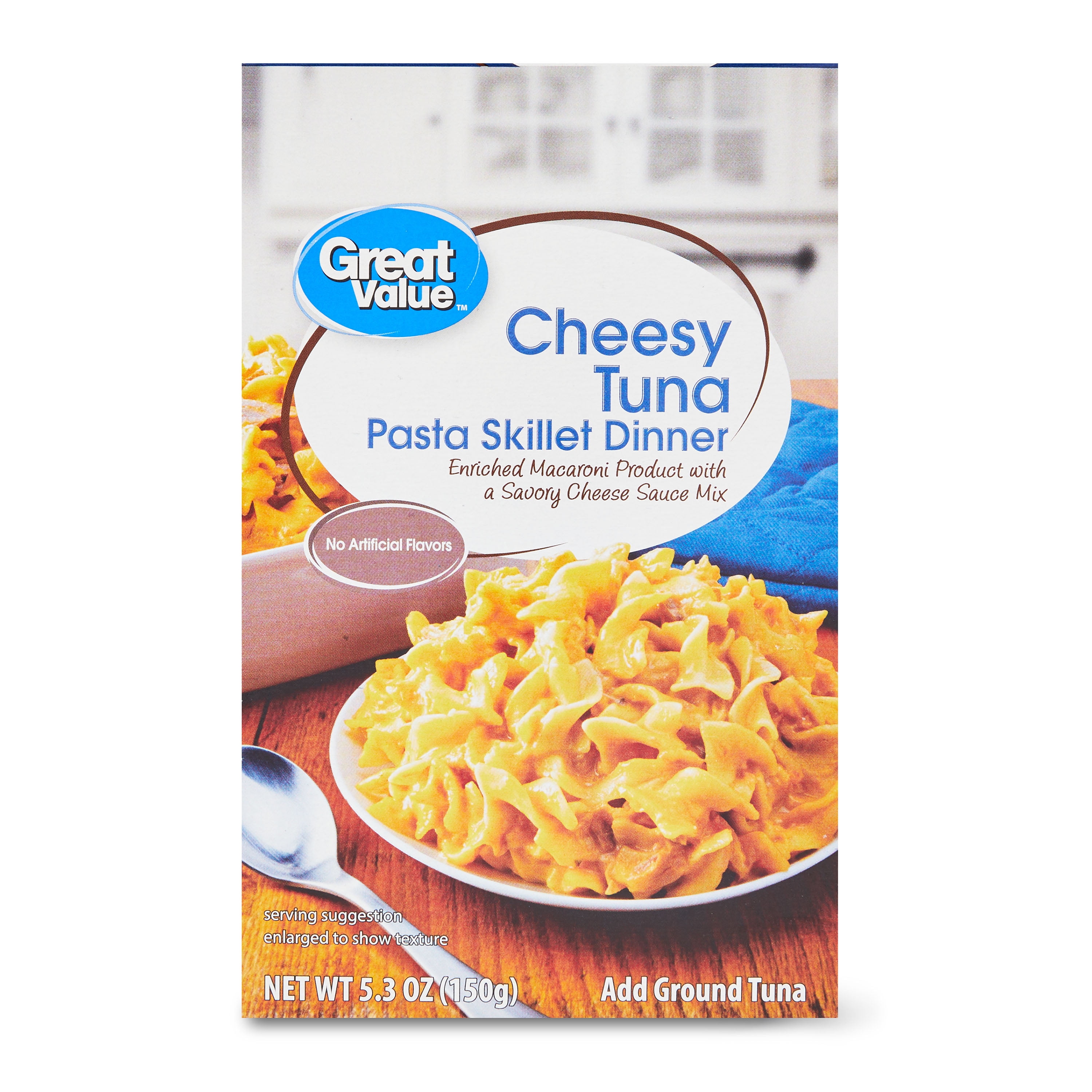(10 pack) Great Value Cheesy Tuna Pasta Skillet Dinner, 5.3 oz