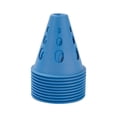 thumbnail image 1 of 10pcs roller skating pile flat flower Game Hollow Windproof pile training training props Obstacle thickened windproof skates barricade [blue], 1 of 9