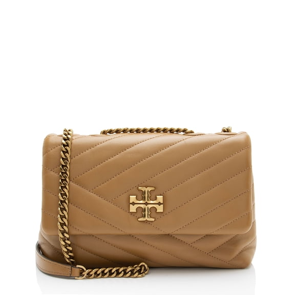 Pre-Owned Tory Burch Chevron Leather Kira Small Shoulder Bag