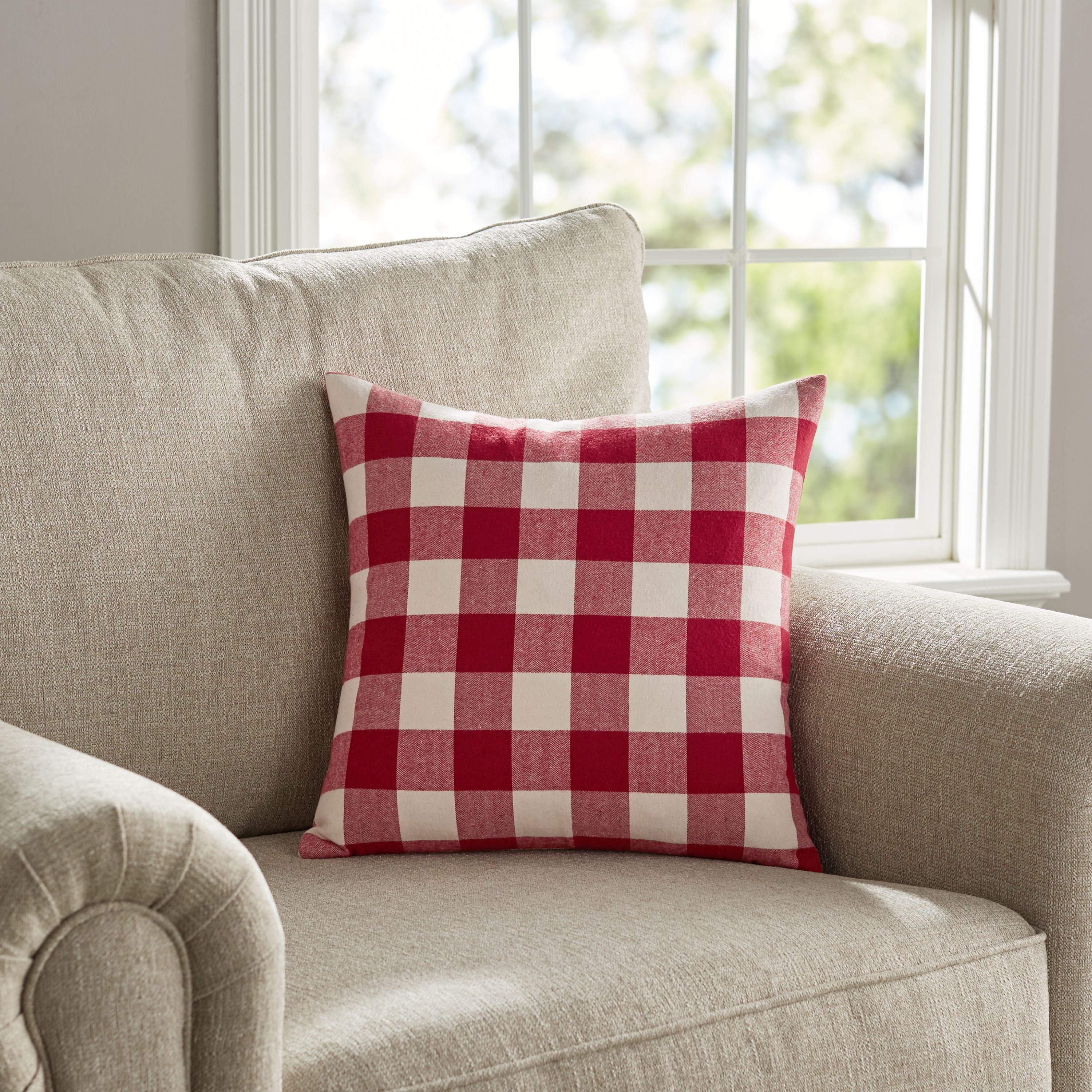 Better Homes Gardens Feather Filled Buffalo Plaid Decorative