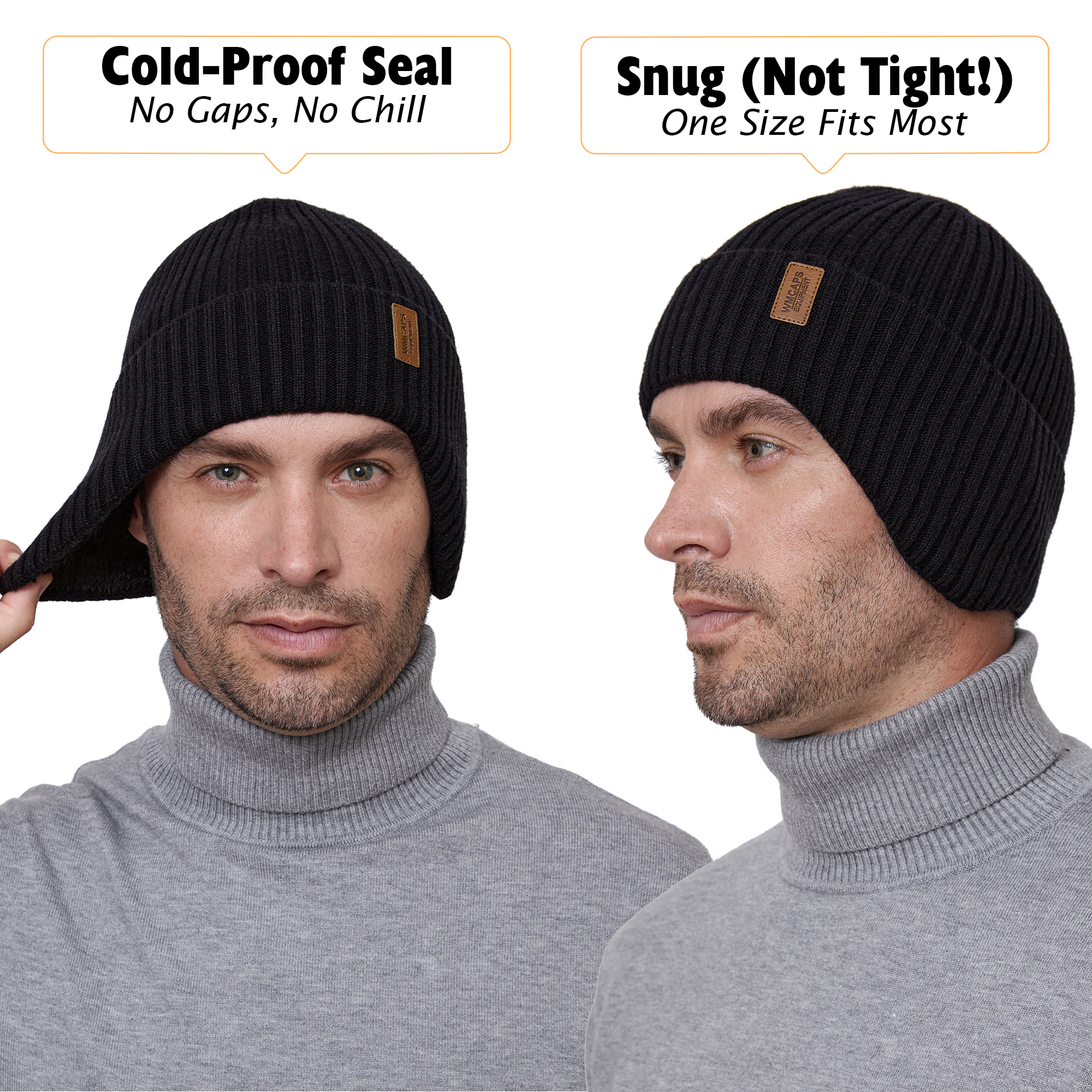 Wmcaps Unisex Winter Fleece Beanie with Earflap photo 2