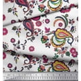 thumbnail image 2 of Soimoi Cotton Poplin Fabric Floral & Paisley Print Fabric by the Yard 56 Inch Wide, 2 of 5