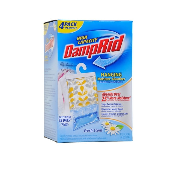 DampRid High Capacity Hanging Moisture Absorber Fresh Scent, 16 oz (4