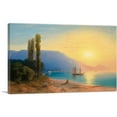 thumbnail image 1 of ARTCANVAS Sunset Over Yalta 1861 Canvas Art Print by Ivan Aivazovsky - Size: 26" x 18" (1.50" Deep), 1 of 9