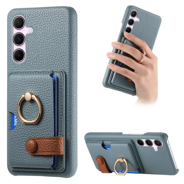 Compatible con iPhone 12 Mini, Funda GANGXUN con soporte magnético y tarjetero
