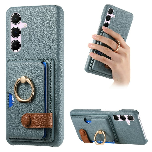 Compatible con iPhone 12 Mini, Funda GANGXUN con soporte magnético y tarjetero