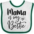 thumbnail image 3 of Inktastic Mama is My Bestie Boys or Girls Baby Bib, 3 of 4