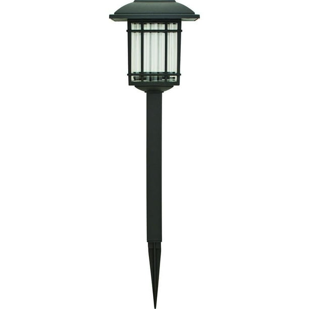 Hampton Bay Solar Black Outdoor Integrated Led 3000k 6 Lumens