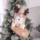 thumbnail image 1 of Fiudx Ofertas de la semana Calcetines navideños con copos de nieve, calcetines gruesos y suaves, bolsas de caramelos, adornos navideños, adornos para árboles de Navidad, 1 of 6