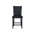 thumbnail image 3 of MIKHA White Bar Table Set with 4 Stools - 48" Square Faux Marble Top & Rubberwood, Black Base. Modern Dining Set for Kitchen or Home Bar. Seats 4., 3 of 6