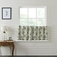 thumbnail image 2 of VHC Brands Dorset, Farmhouse Cafe Tier Curtain, Floral, Green, 24x36, Set of 2, 2 of 3