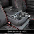 thumbnail image 4 of EKR Silverado Seat Covers Custom Fit for 2019-2026 Chevrolet Silverado 1500 RegularCab WT & 2020-2026 HD 2500/3500 RegularCab WT, LT, Leather(Black with Red Trim), 4 of 5