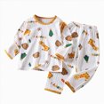 thumbnail image 5 of TOWED22 Toddler Clothes for Baby Girls Cute Long Sleeve Sweatshirt and Pants Warm Fall Winter Outfits 2pcs Set(Orange,3-4 Y), 5 of 5
