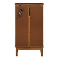 thumbnail image 3 of Curio Cabinet, Storage Cabinet with Adjustable Glass Shelves Modern Glass Display Cabinet Vintage Lighted Accent Cabinet for Home Office, 3 of 9