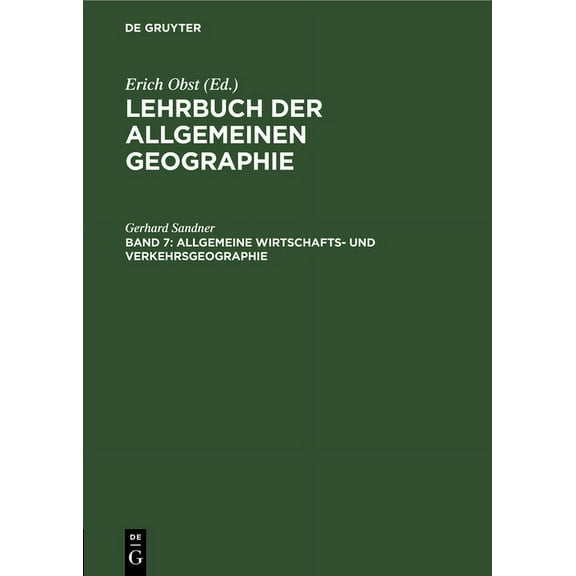 Allgemeine Wirtschafts- und Verkehrsgeographie, (Hardcover)