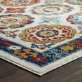 thumbnail image 6 of Modway Entourage 94.5x122" Odile Floral Moroccan Trellis Area Rug in Ivory/Red, 6 of 8