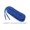 thumbnail image 2 of HONITANO Wear-resistant Ice Hockey Skate Laces 1 Pair Blue Cotton for Sports Enthusiasts, 2 of 8