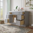 thumbnail image 3 of 48 in. W x 21 in. D x 32.5 in. H Bath Vanity Cabinet without Top in Gray, 3 of 5