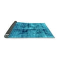 thumbnail image 2 of Ahgly Company Indoor Square Abstract Light Blue Modern Area Rugs, 7' Square, 2 of 4