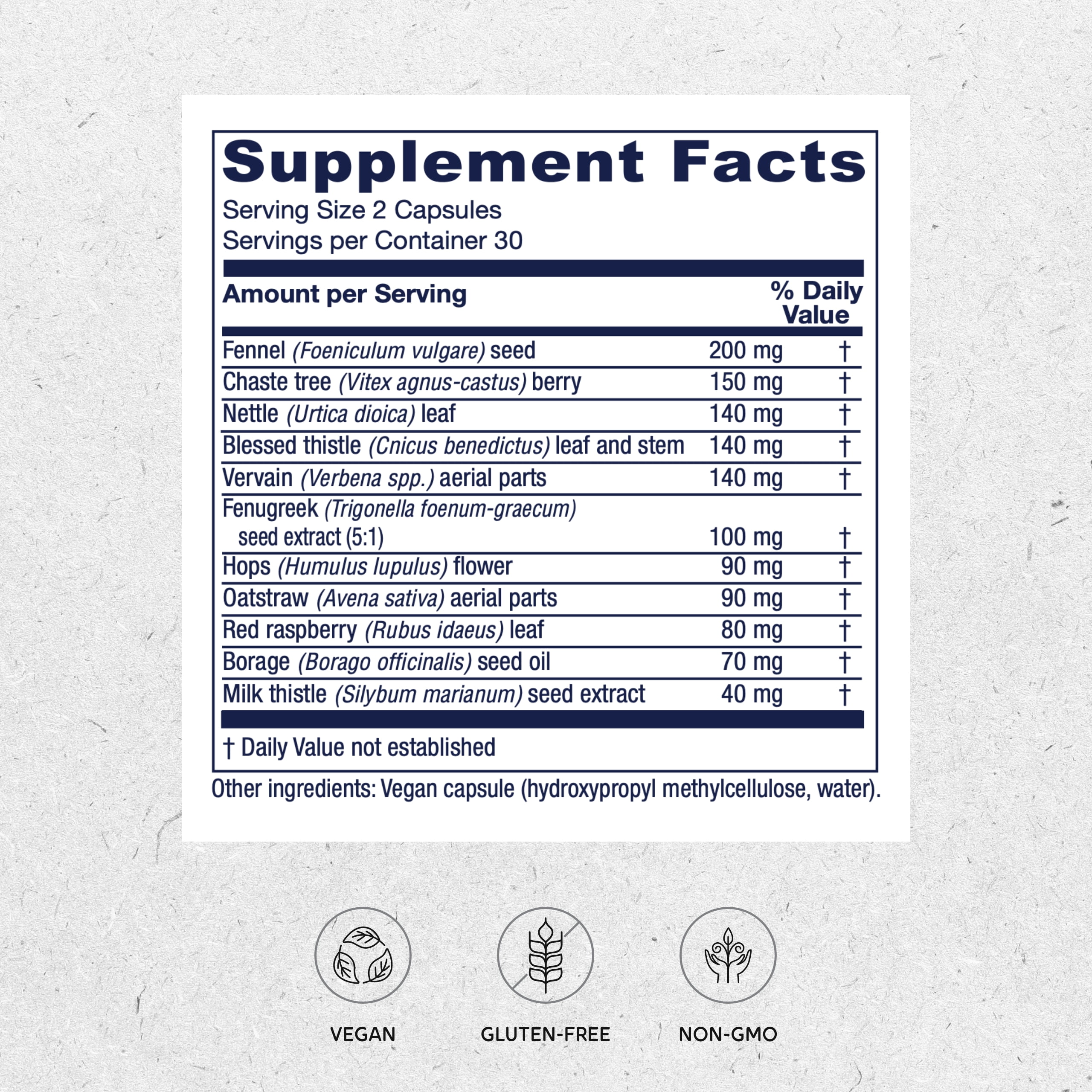 Vitanica LactationBlend, Lactation Supplement, Breastfeeding Support Increase Breast Milk Supply and Flow, Organic Fennel, Milk Thistle, Fenugreek Seed and More, Non-GMO, Vegan, 60 Capsules