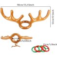 thumbnail image 5 of Juego de lanzamiento de anillos de asta de reno inflable de 2 piezas, suministros para juegos de fiesta de Navidad, juego de gancho de lanzamiento de anillos para niños, adultos, juegos de N, 5 of 5