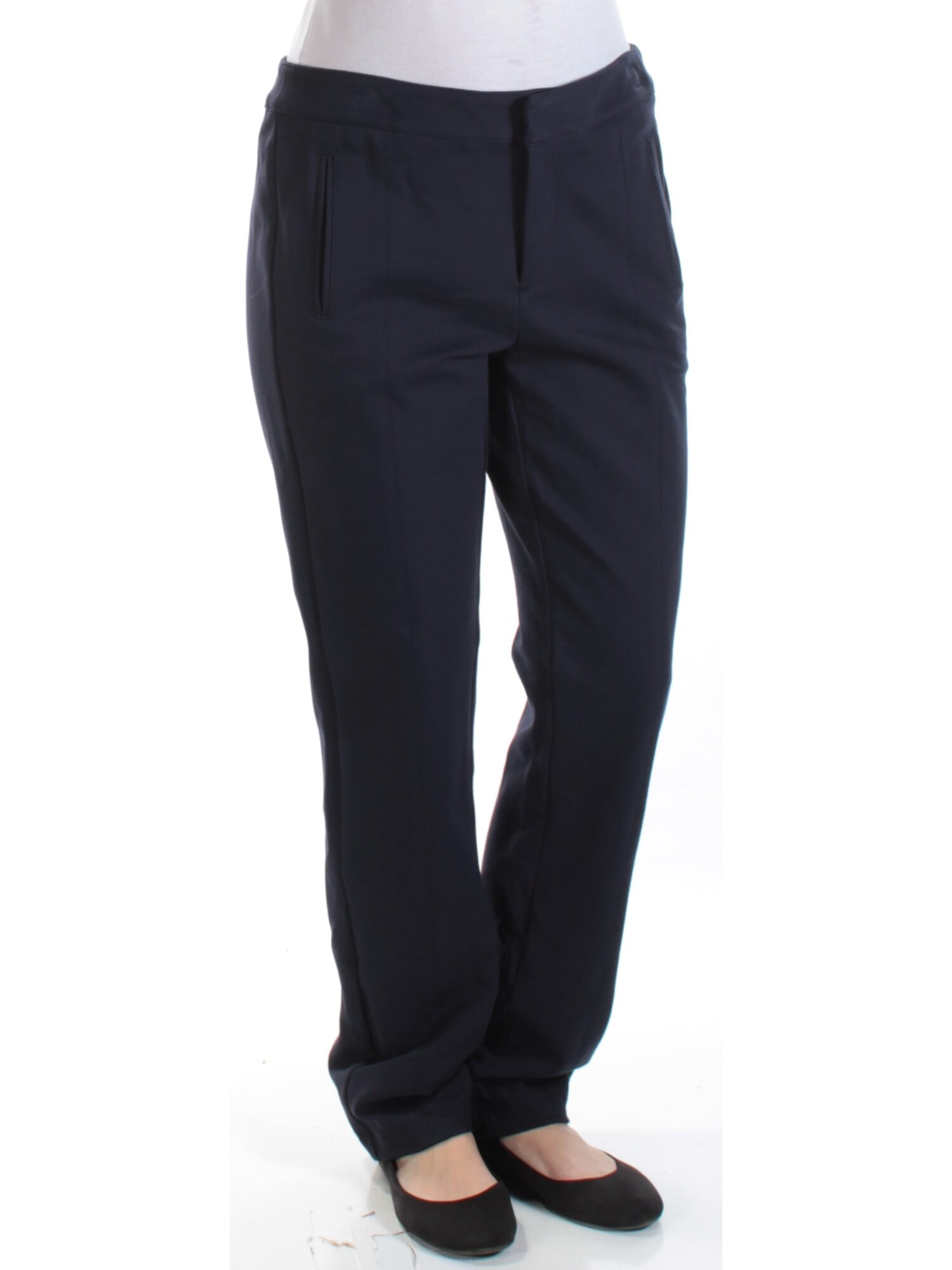 Charter Club CHARTER CLUB Womens Navy Straight leg Wear To Work Pants