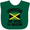 thumbnail image 3 of Inktastic Jamaica Awesome Jamaican Boys or Girls Baby Bib, 3 of 4