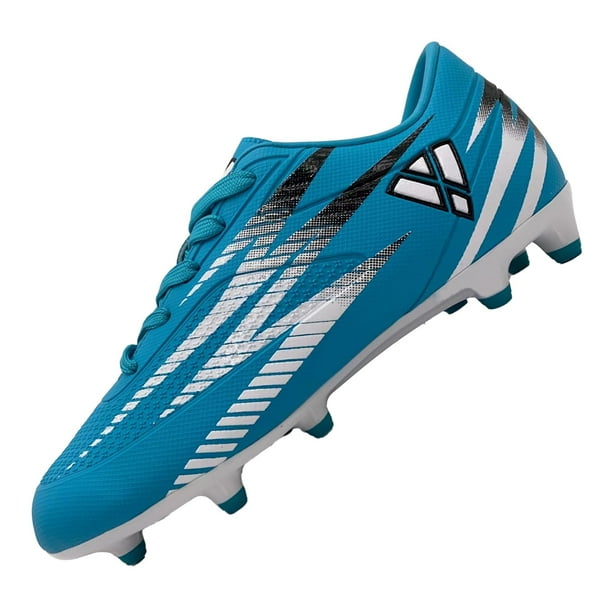 Botines de fútbol Vizari Bodega Firm Ground para jóvenes, talla 1.5, color cielo/blanco