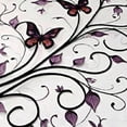 thumbnail image 6 of BANET Purple Round Table Cloth, Violet Tree Swirling Lilac Blooms with Butterfly Ornamental Plant Graphic, Indoor Dining and Outdoor Use, Fits Round Table, 46"-50, 6 of 8