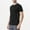 Black B, variant on Men’s Raglan Sport Short Sleeve Tee Polyester-Spandex 4-Way Stretch,Casual Workout Gym Running,S-4XL 5 Colors