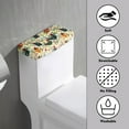 thumbnail image 3 of ZIATUBLE Rooster Mushroom Toilet Tank Protector Cover Elastic Toilet Tank Lid Dust Cover Pack of 2 Stretchy Toilet Tank Covers for Bathroom Standard Toilet Tank Cover Decor Accessories, 3 of 5