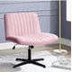 thumbnail image 1 of Zocalo Silla Ergonómica de Oficina sin Brazos Rosa, Altura Ajustable (75-87cm), Respaldo Reclinable 20°, Giro 360°, Asiento Acolchado (63x51cm), Base Metálica Negra (136 kg), para Hogar y Escritorio, 1 of 1