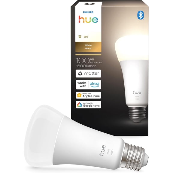 YANTON Smart YANTON A21 Bulb, Warm White Light 2700K, E26 Base, 13.5W, 1600 LumeYANTON, Dimmable, Works with Alexa, Google Assistant, and Apple Home, 1pk