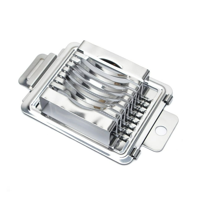 Egg Slicer Heavy Duty Egg Cutter Multi-function Splitter Slicer Stainless Steel Wire Egg Slicer Mushroom Tomato Cutting Egg Slicer Egg Cutter(1pc, Sil