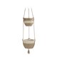 thumbnail image 2 of Maceta colgante Cateissary 2 capas Tejida Beige, 2 of 6