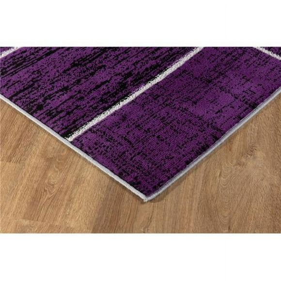 L Baiet SL973Z57 Verena Tapis Géométrique&44; Violet - 5 x 7 Pi.