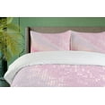 thumbnail image 4 of Ambesonne Modern Duvet Cover Sets, Abstract Disco Ball Pattern, 2-Queen, Pale Pink Pale Pink, 4 of 7