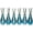 Blue, variant on EAST CREEK 8oz Diffuser Bottles w/ 48pcs Dark Grey Fiber Sticks (Gold) - 6pk