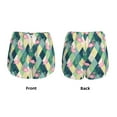 thumbnail image 6 of Uemuo Flamingo Pattern Women's Athletic Shorts High Waisted Running Shorts with Liner Pockets Gym Elastic Workout Shorts-XX-Large, 6 of 9