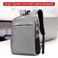 thumbnail image 2 of Mochila para portátil de 15,6 pulgadas, bolsa de negocios antirrobo de gran capacidad con bloqueo Abanopi Gris/15.6 pulgadas, 2 of 7