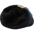 thumbnail image 4 of Thick Oversized Slouch Beanie Sherpa Fleece Lined Hat, 4 of 6