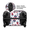 thumbnail image 2 of Fuzoiu Happy Columbus Day Print Suitcase Cover,Washable Luggage Covers for Suitcase,Elastic Luggage Protector Cover,Scratch Resistant Travel Suitcase Covers-Small, 2 of 7
