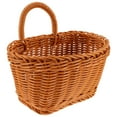 thumbnail image 4 of HAMPPLIES Ginger Storage Basket 1Piece Woven from Natural Rattan and PP for Kitchen Use in Brown, 4 of 8