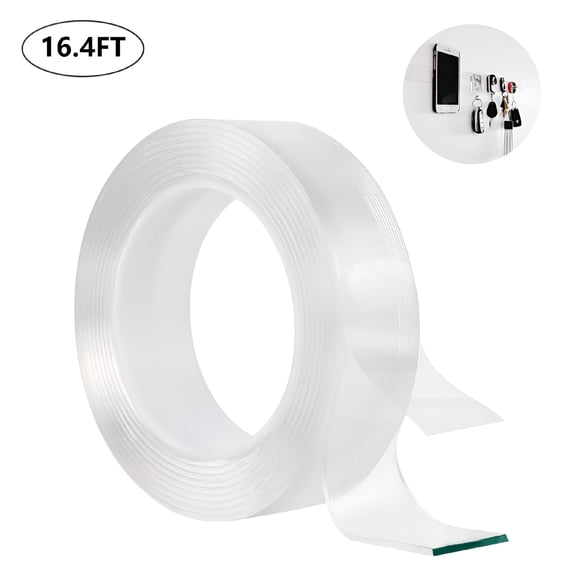 CCOCC Traceless Washable Adhesive Tape,Reusable Gel Nano Tape Multifunction Clear Double-Sided Removable Tape for Paste Photos and Posters,Fix Carpet Mats,Paste Items