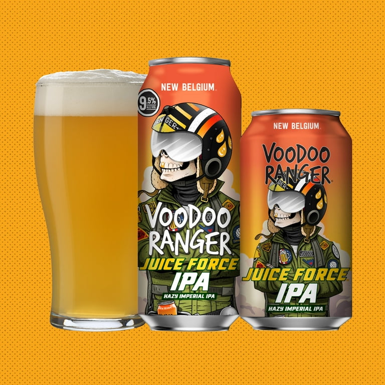 Voodoo Ranger Juice Force Hazy Imperial IPA Craft Beer, 6 Voodoo Ranger Juice Force Hazy Imperial IPA Craft Beer, 6