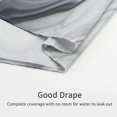 thumbnail image 5 of Small Stall Shower Curtain 36 x 72, Grey Half Size Shower Curtain, Marble 36 inch Fabric Shower Curtain Set with Hooks, Abstract White Grey Narrow Shower Curtain for Bathroom Decor, 5 of 6